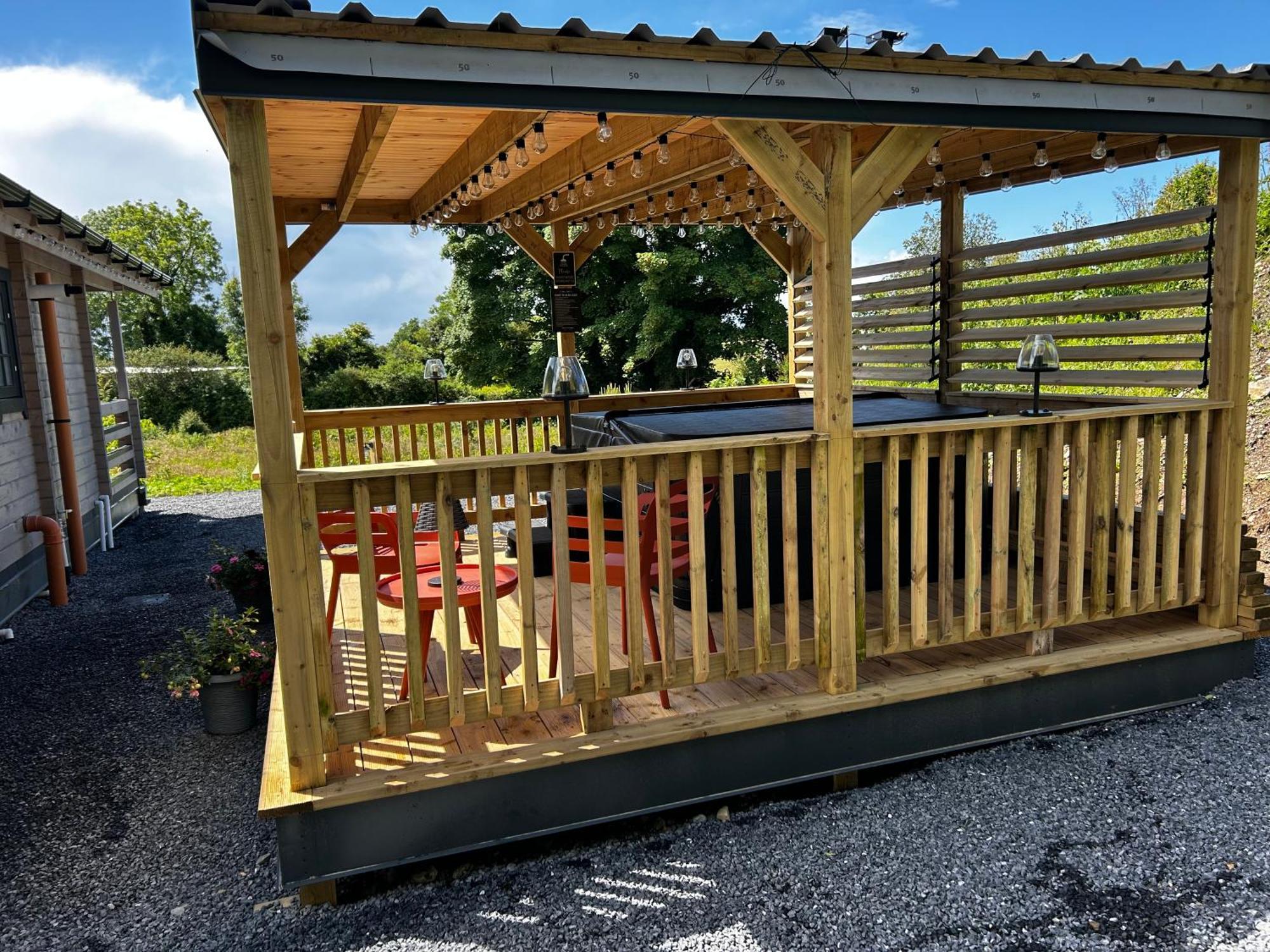 Little Rock Retreat Log Cabin With Hot Tub Castletown Gheoghegan Exterior foto
